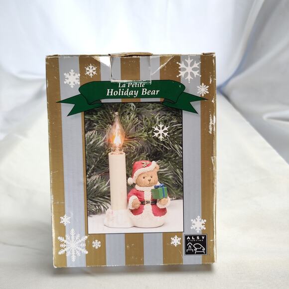 ALSV Electric Candle Lamp Christmas Santa Teddy Bear Lighted Holiday Decor - Picture 16 of 16